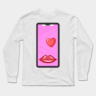 Kiss me through the phone Long Sleeve T-Shirt